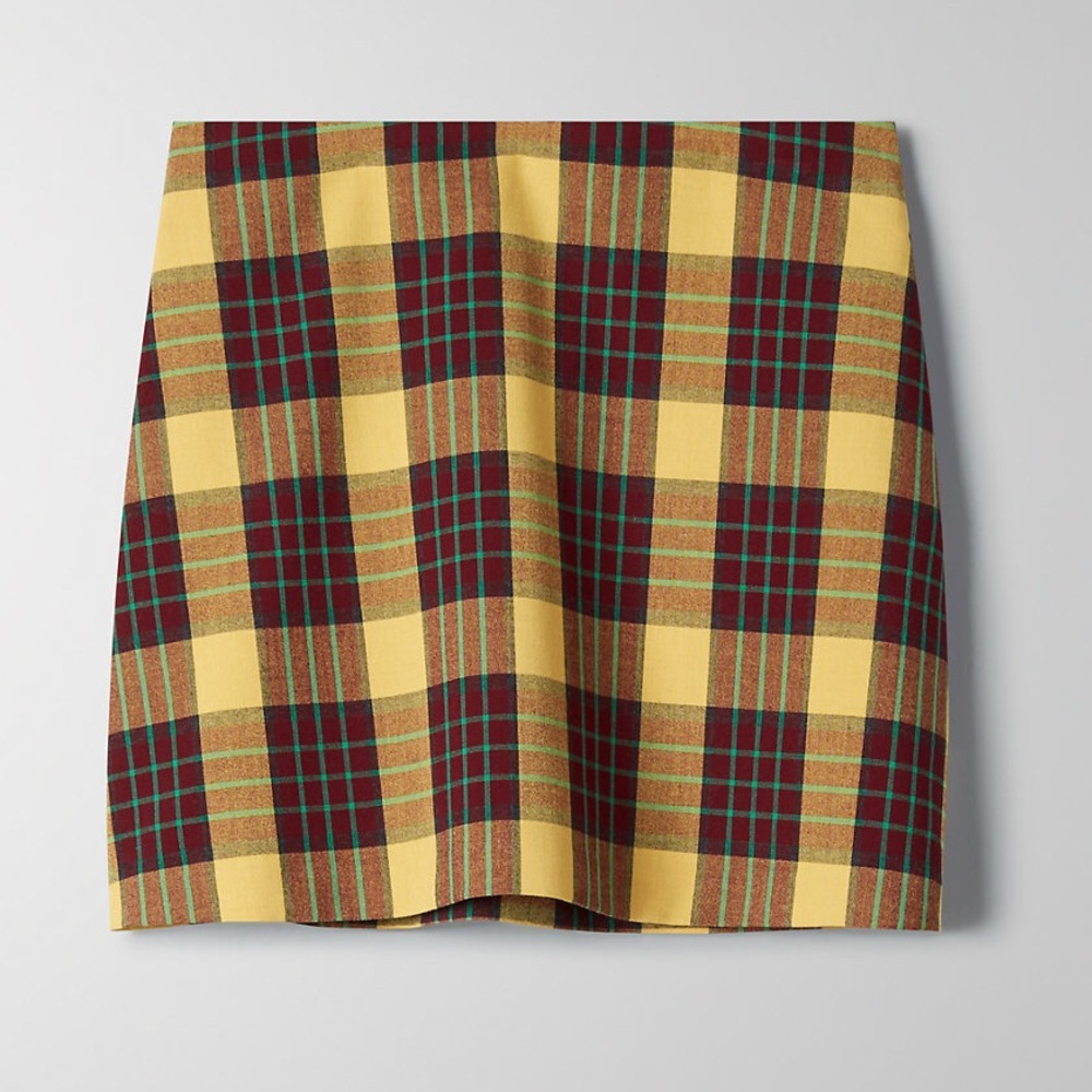 Aritzia NWT Wilfred A-Line Check Mini Skirt